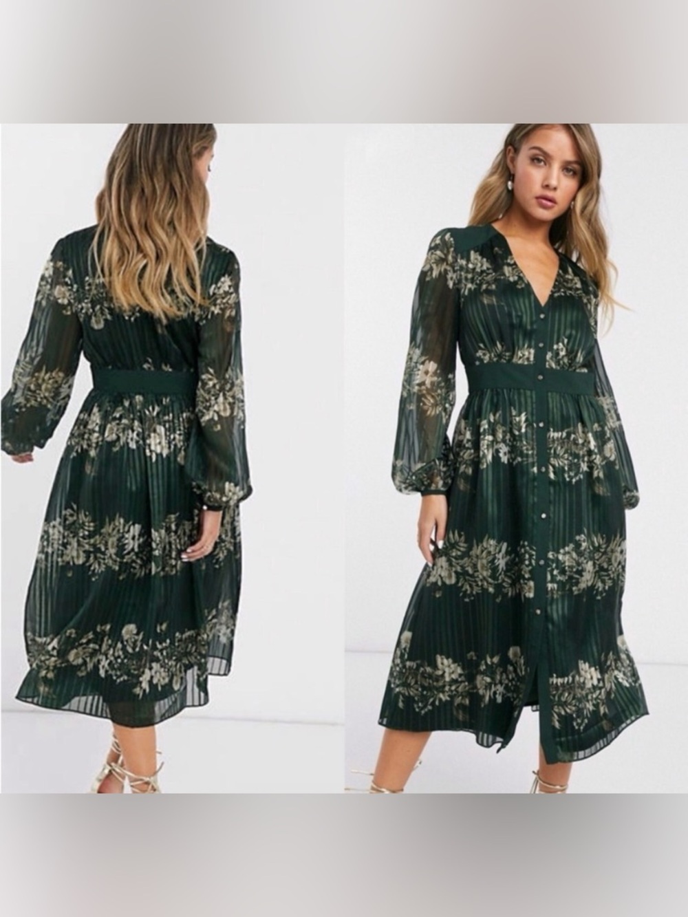 Ted Baker Delyla Meadow Sweep Midi Dress